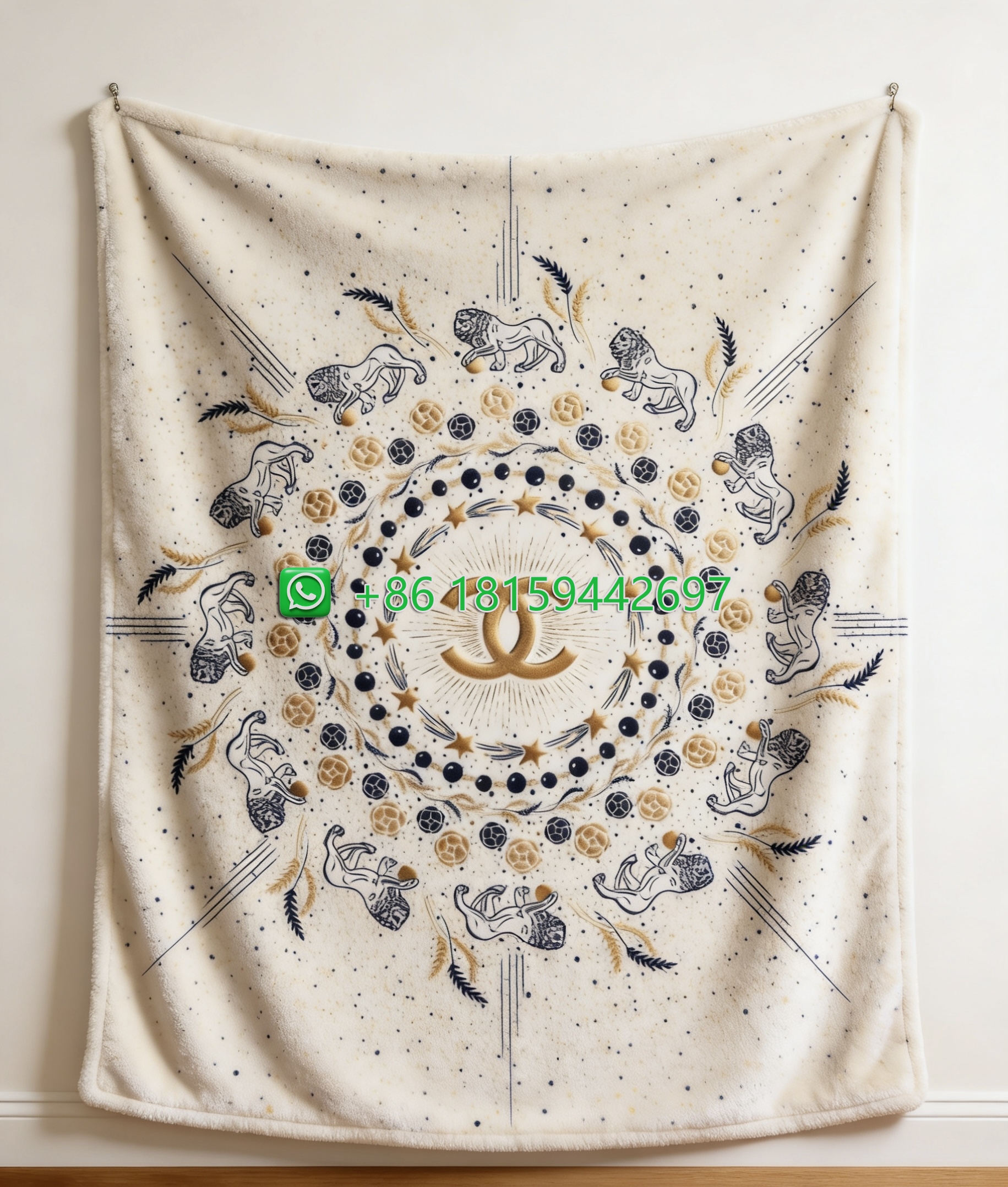 Chanel Throw Blankets